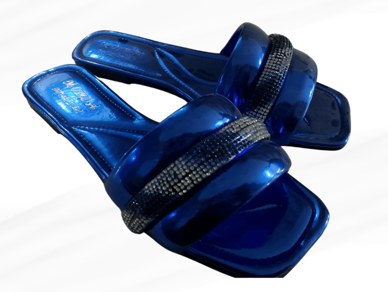 شبشب 3 باند ألماز حريمي أزرق