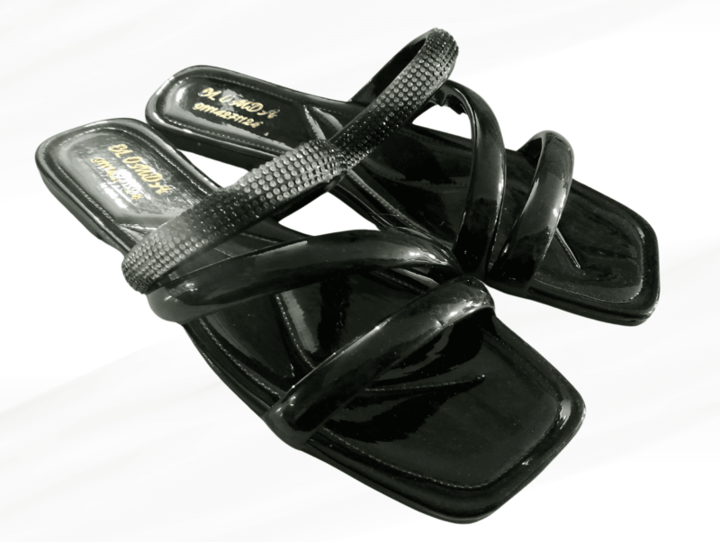 شبشب 3 باند حريمي اسود