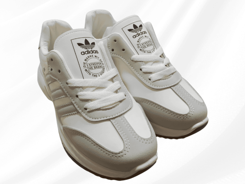 كوتشي أطفالي رمادي adidas